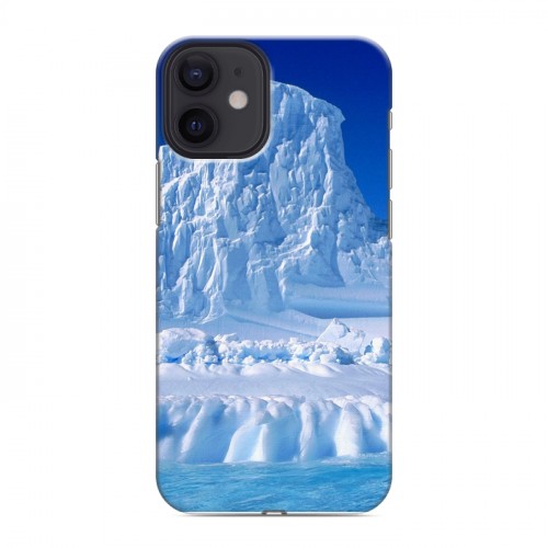 Дизайнерский силиконовый с усиленными углами чехол для Iphone 12 Mini Льды