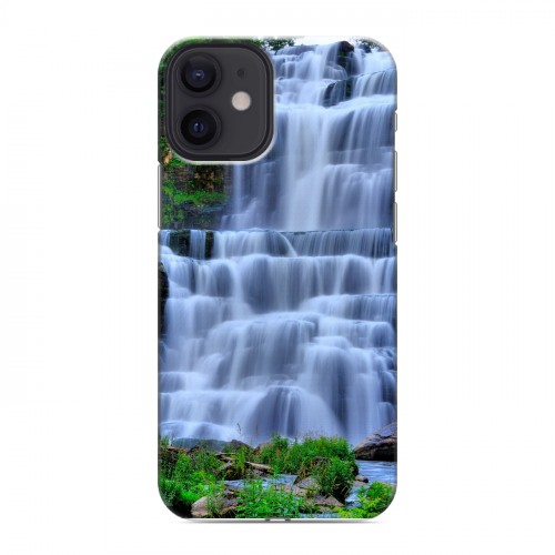 Дизайнерский пластиковый чехол для Iphone 12 Mini Водопады