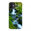 Дизайнерский силиконовый с усиленными углами чехол для Iphone 12 Mini Водопады