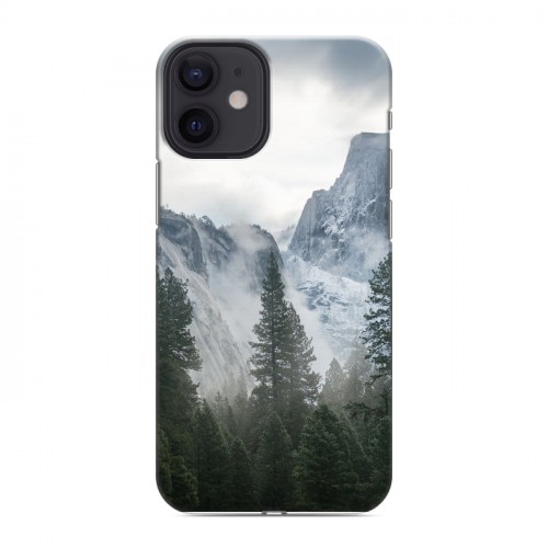 Дизайнерский силиконовый с усиленными углами чехол для Iphone 12 Mini горы