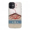 Дизайнерский силиконовый с усиленными углами чехол для Iphone 12 Mini Фарго