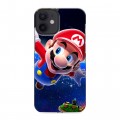 Дизайнерский силиконовый с усиленными углами чехол для Iphone 12 Mini Mario