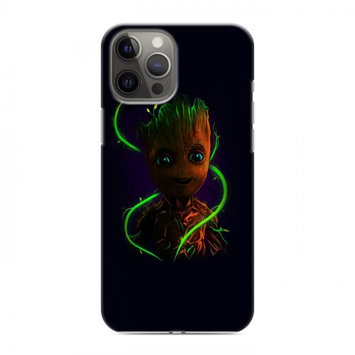 Дизайнерский силиконовый чехол для Iphone 12 Pro Max Неоновые супергерои