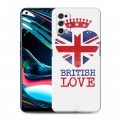 Дизайнерский силиконовый с усиленными углами чехол для Realme 7 Pro British love