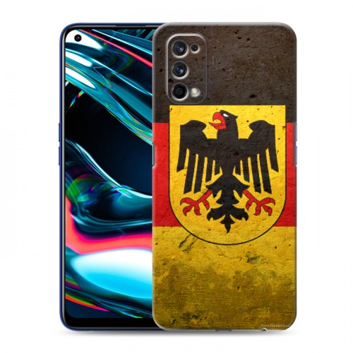 Дизайнерский силиконовый с усиленными углами чехол для Realme 7 Pro Флаг Германии