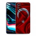 Дизайнерский силиконовый с усиленными углами чехол для Realme 7 Pro Флаг Турции