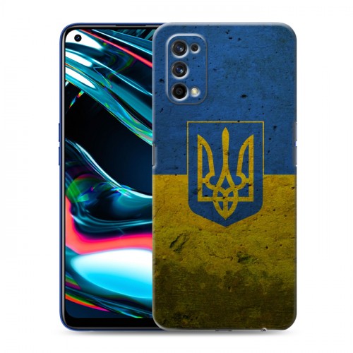 Дизайнерский силиконовый с усиленными углами чехол для Realme 7 Pro Флаг Украины