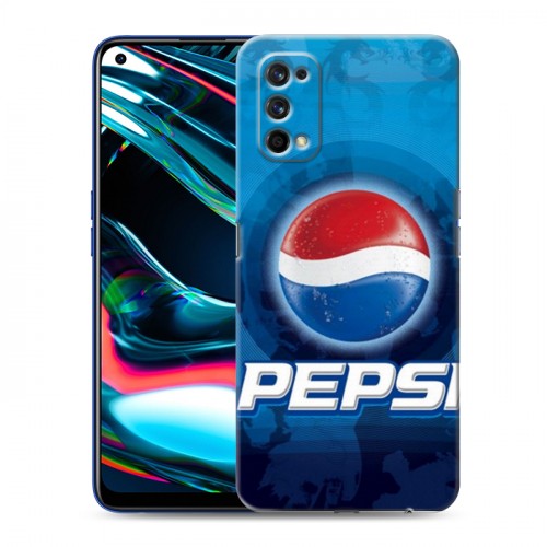 Дизайнерский силиконовый с усиленными углами чехол для Realme 7 Pro Pepsi