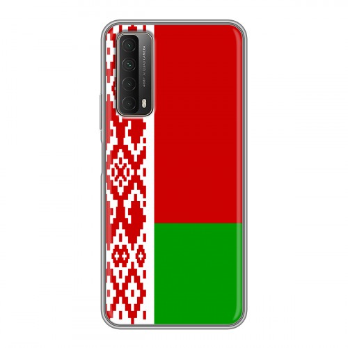 Дизайнерский силиконовый чехол для Huawei P Smart (2021) Флаг Белоруссии