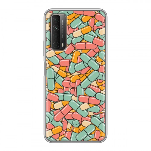 Дизайнерский силиконовый чехол для Huawei P Smart (2021) Разноцветные таблетки
