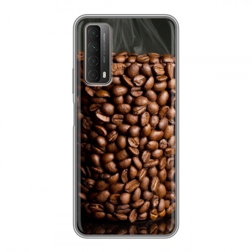 Дизайнерский силиконовый чехол для Huawei P Smart (2021) кофе текстуры