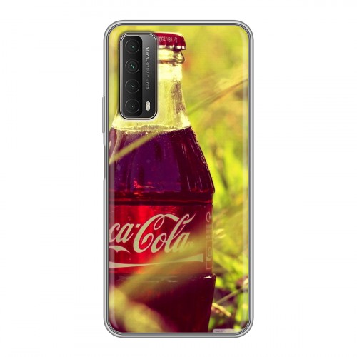 Дизайнерский силиконовый чехол для Huawei P Smart (2021) Coca-cola