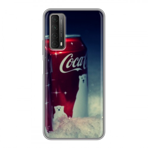 Дизайнерский силиконовый чехол для Huawei P Smart (2021) Coca-cola