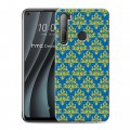 Дизайнерский силиконовый чехол для HTC Desire 20 Pro Дамаск Шаблоны