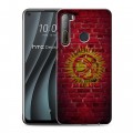 Дизайнерский силиконовый чехол для HTC Desire 20 Pro Флаг Киргизии