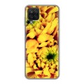 Дизайнерский силиконовый чехол для Samsung Galaxy A12 Монохромные цветы