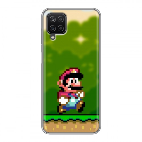 Дизайнерский силиконовый чехол для Samsung Galaxy A12 Mario