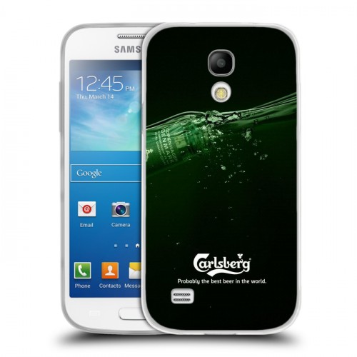 Дизайнерский пластиковый чехол для Samsung Galaxy S4 Mini  Carlsberg