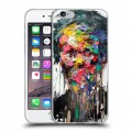 Дизайнерский пластиковый чехол для Iphone 6/6s Портреты мазками