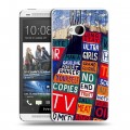 Дизайнерский пластиковый чехол для HTC One (M7) Dual SIM RadioHead