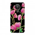 Дизайнерский силиконовый с усиленными углами чехол для Nokia 1.4 Люксовые цветы