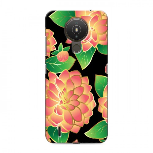 Дизайнерский пластиковый чехол для Nokia 1.4 Люксовые цветы