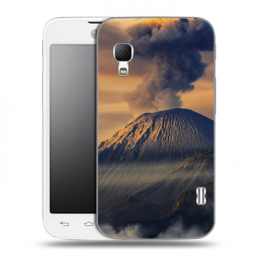 Дизайнерский пластиковый чехол для LG Optimus L5 2 II вулкан
