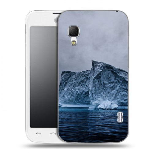 Дизайнерский пластиковый чехол для LG Optimus L5 2 II айсберг