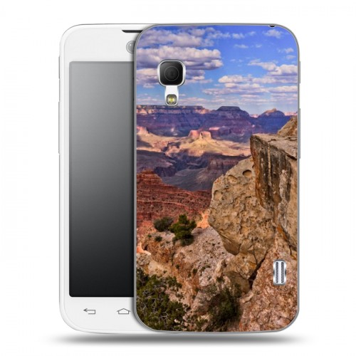 Дизайнерский пластиковый чехол для LG Optimus L5 2 II каньоны