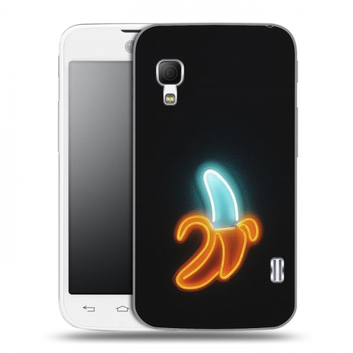 Дизайнерский пластиковый чехол для LG Optimus L5 2 II Неоновые образы