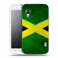Дизайнерский пластиковый чехол для LG Optimus L5 2 II Флаг Ямайки