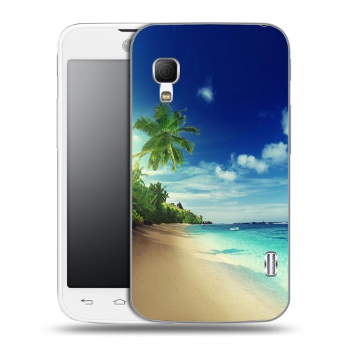 Дизайнерский пластиковый чехол для LG Optimus L5 2 II Пляж