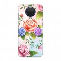 Дизайнерский силиконовый с усиленными углами чехол для Nokia G20 Романтик цветы