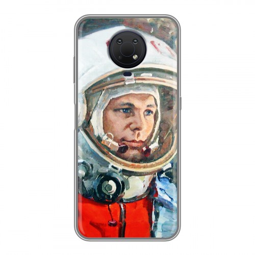 Дизайнерский силиконовый чехол для Nokia G10 Космонавт
