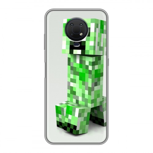 Дизайнерский силиконовый чехол для Nokia G10 Minecraft