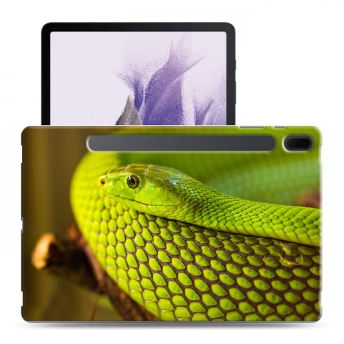 Дизайнерский силиконовый чехол для Samsung Galaxy Tab S7 FE Змеи