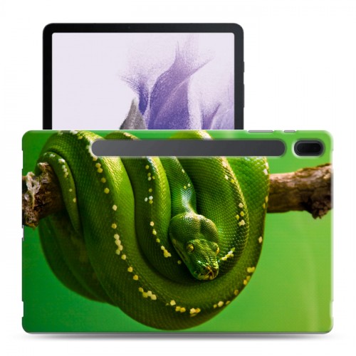 Дизайнерский силиконовый чехол для Samsung Galaxy Tab S7 FE Змеи