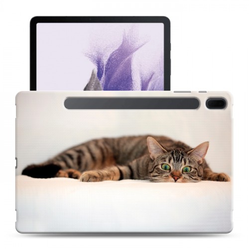 Дизайнерский силиконовый чехол для Samsung Galaxy Tab S7 FE Кошки