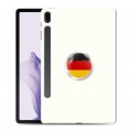 Дизайнерский силиконовый чехол для Samsung Galaxy Tab S7 FE Флаг Германии