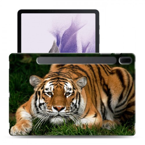 Дизайнерский силиконовый чехол для Samsung Galaxy Tab S7 FE Тигры