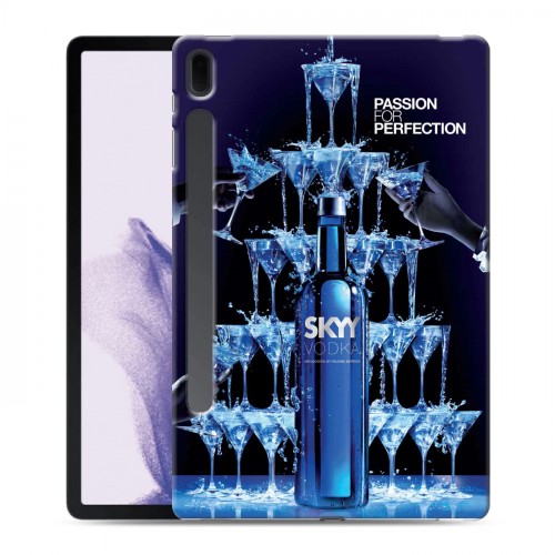 Дизайнерский силиконовый чехол для Samsung Galaxy Tab S7 FE Skyy Vodka