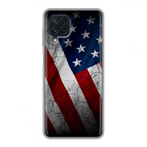 Дизайнерский силиконовый чехол для Samsung Galaxy A22 Флаг США