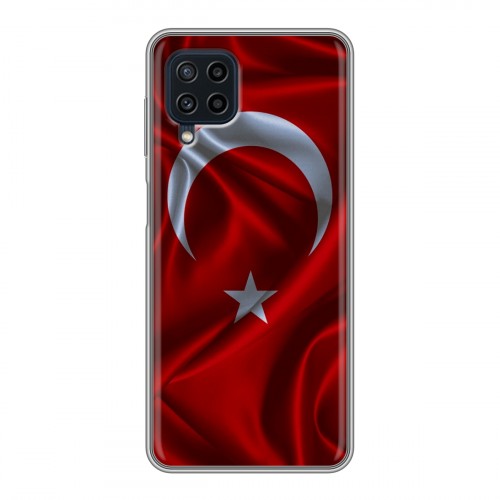 Дизайнерский силиконовый чехол для Samsung Galaxy A22 Флаг Турции