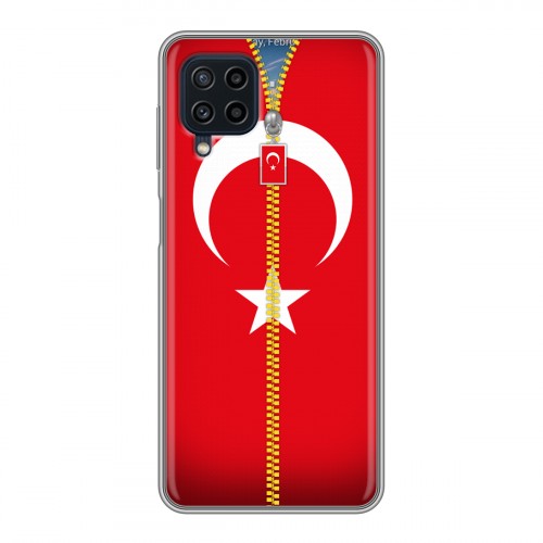 Дизайнерский пластиковый чехол для Samsung Galaxy A22 Флаг Турции