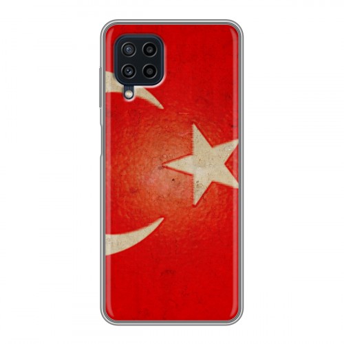 Дизайнерский силиконовый чехол для Samsung Galaxy A22 Флаг Турции