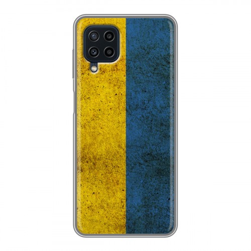 Дизайнерский пластиковый чехол для Samsung Galaxy A22 Флаг Украины