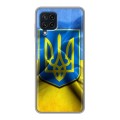Дизайнерский силиконовый чехол для Samsung Galaxy A22 Флаг Украины
