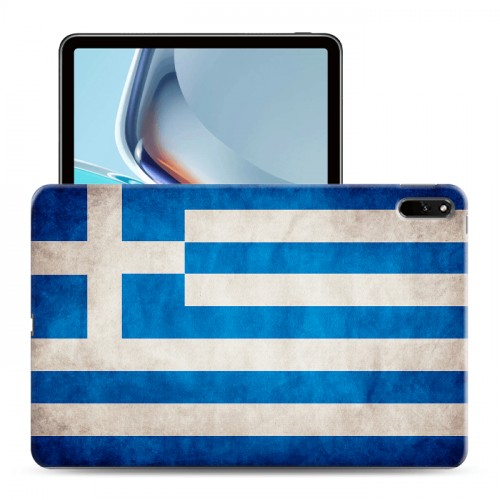 Дизайнерский силиконовый чехол для Huawei MatePad 11 (2021) флаг греции