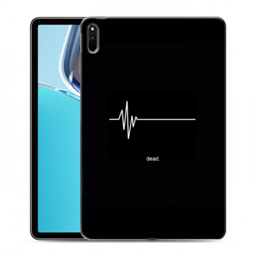 Дизайнерский силиконовый чехол для Huawei MatePad 11 (2021) Черно и кратко
