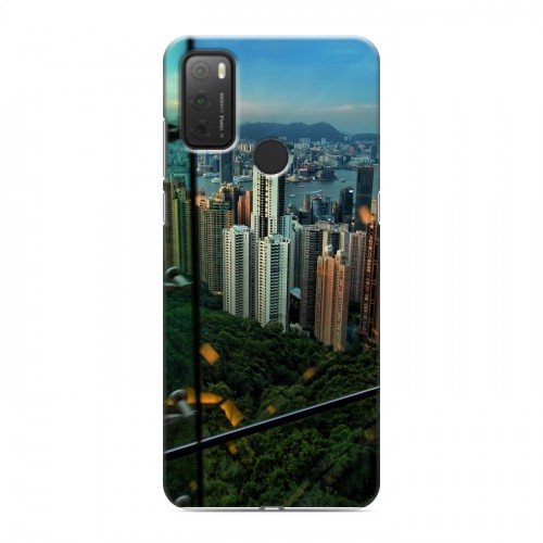Дизайнерский силиконовый чехол для Alcatel 3L (2021) Гонконг